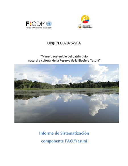Informe de sistematización componente FAO/Yasuní: “manejo sostenible del patrimonio natural y cultural de la reserva de la biosfera Yasuní”