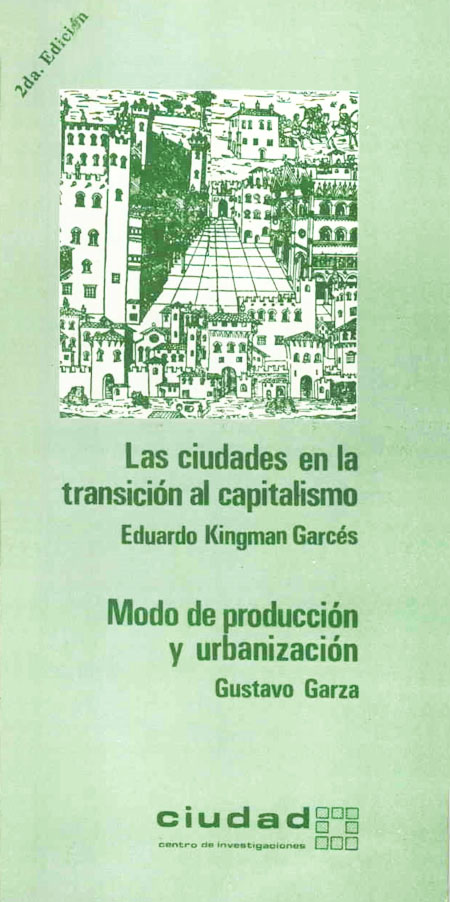 Las ciudades en la transición del capitalismo  Modo de producción y urbanización