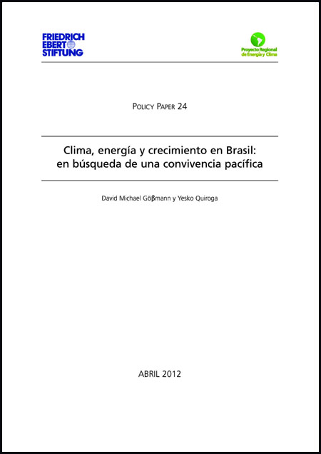 Göβmann, David Michael <br>Clima, energía y crecimiento en Brasil: en búsqueda de una convivencia pacífica<br/>Quito: FES -ILDIS. abr. 2012. 14 p. 