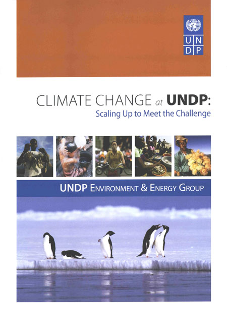 Climate change at UNDP: scaling up to meet the challenge<br/>Nueva York, Estados Unidos: UNDP. 2008. 36 páginas 