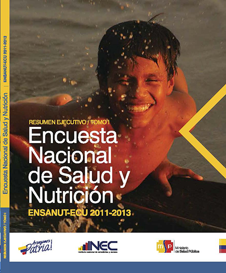 Encuesta nacional de salud y nutrición: ENSANUT-ECU 2011-2013. Resumen Ejecutivo<br/>Quito, Ecuador: UNICEF : INEC : Ministerio de Salud Pública. 2013. volúmenes 