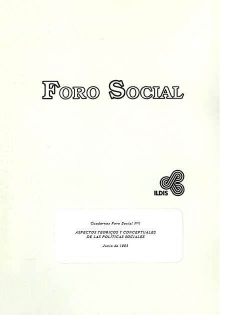 Luzuriaga, Carlos <br>Aspectos teóricos y conceptuales de las políticas sociales<br/>Quito: FES - ILDIS. 1993. 48 páginas 