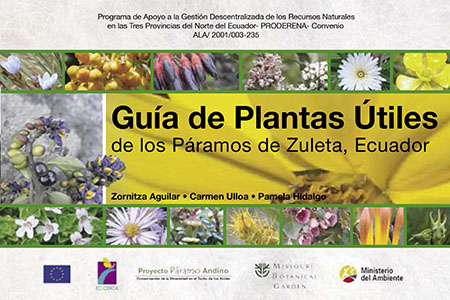 Aguilar M., Zornitza <br>Guía de plantas útiles de los páramos de Zuleta<br/>Quito: EcoCiencia : Ministerio del Ambiente : PRODERENA. 2009. 99 páginas 