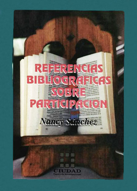 Referencias bibliográficas sobre participación disponibles en la Biblioteca del Centro de Investigaciones Ciudad.